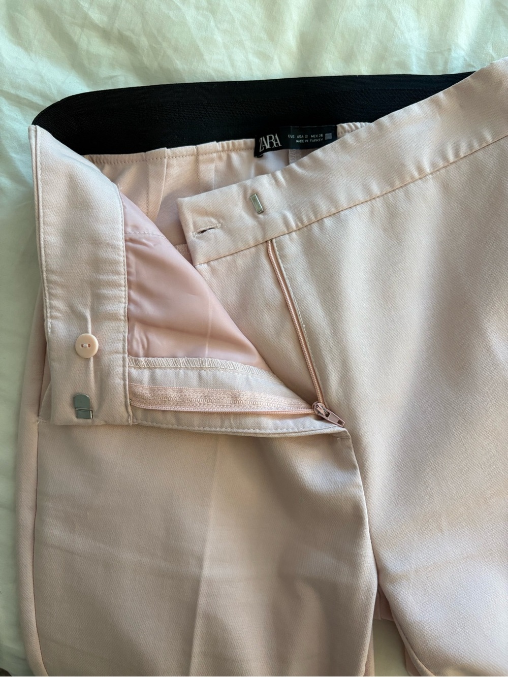 Zara Blush Pink Tailored Trousers - Picture 2 of 3